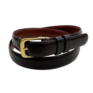 Coach Mocha Brown Leather Belt